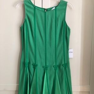 Red Valentino Dress with Pleats/Bows